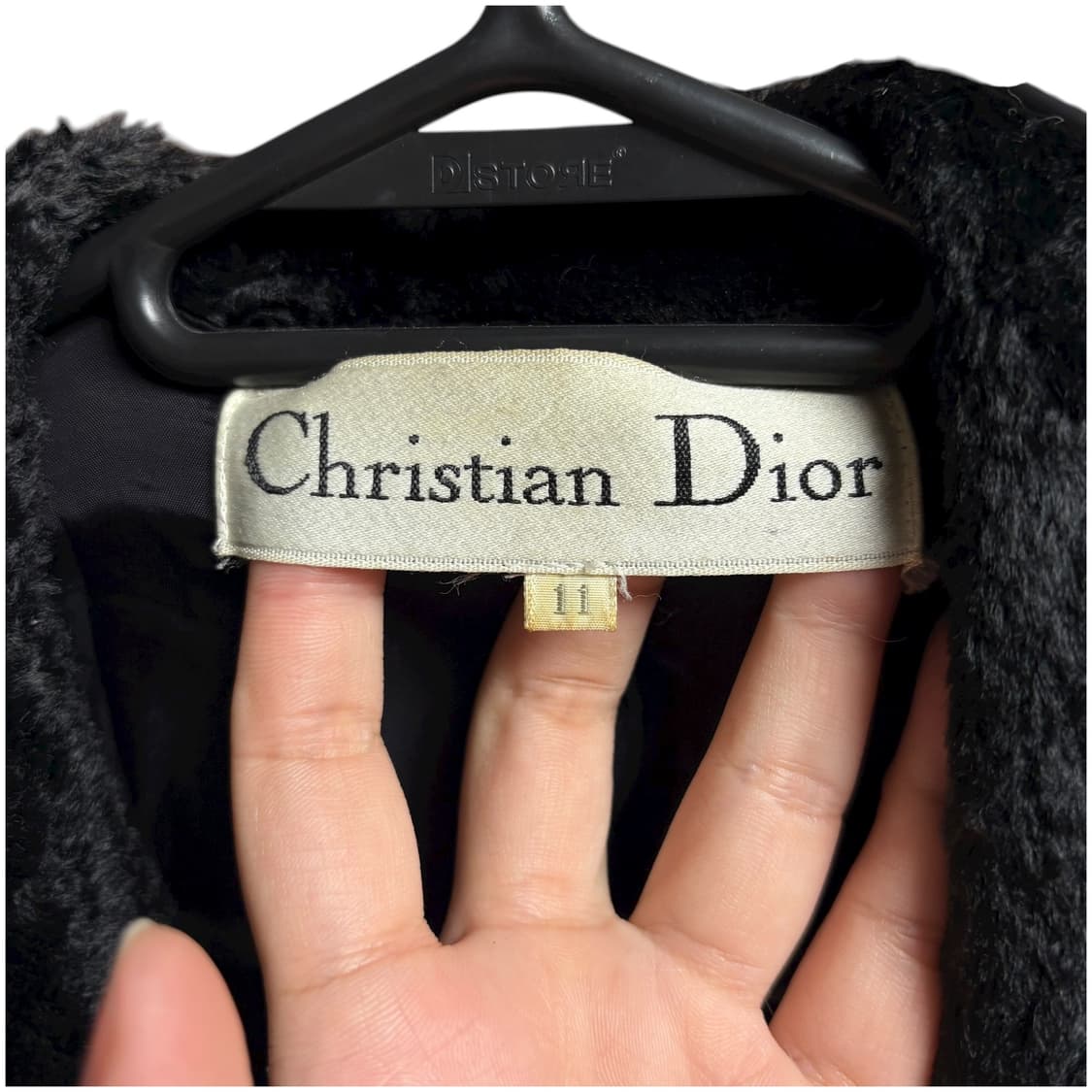 3690 크리스찬디올 블랙 블레이져 퍼카라 울자켓 상품이미지5