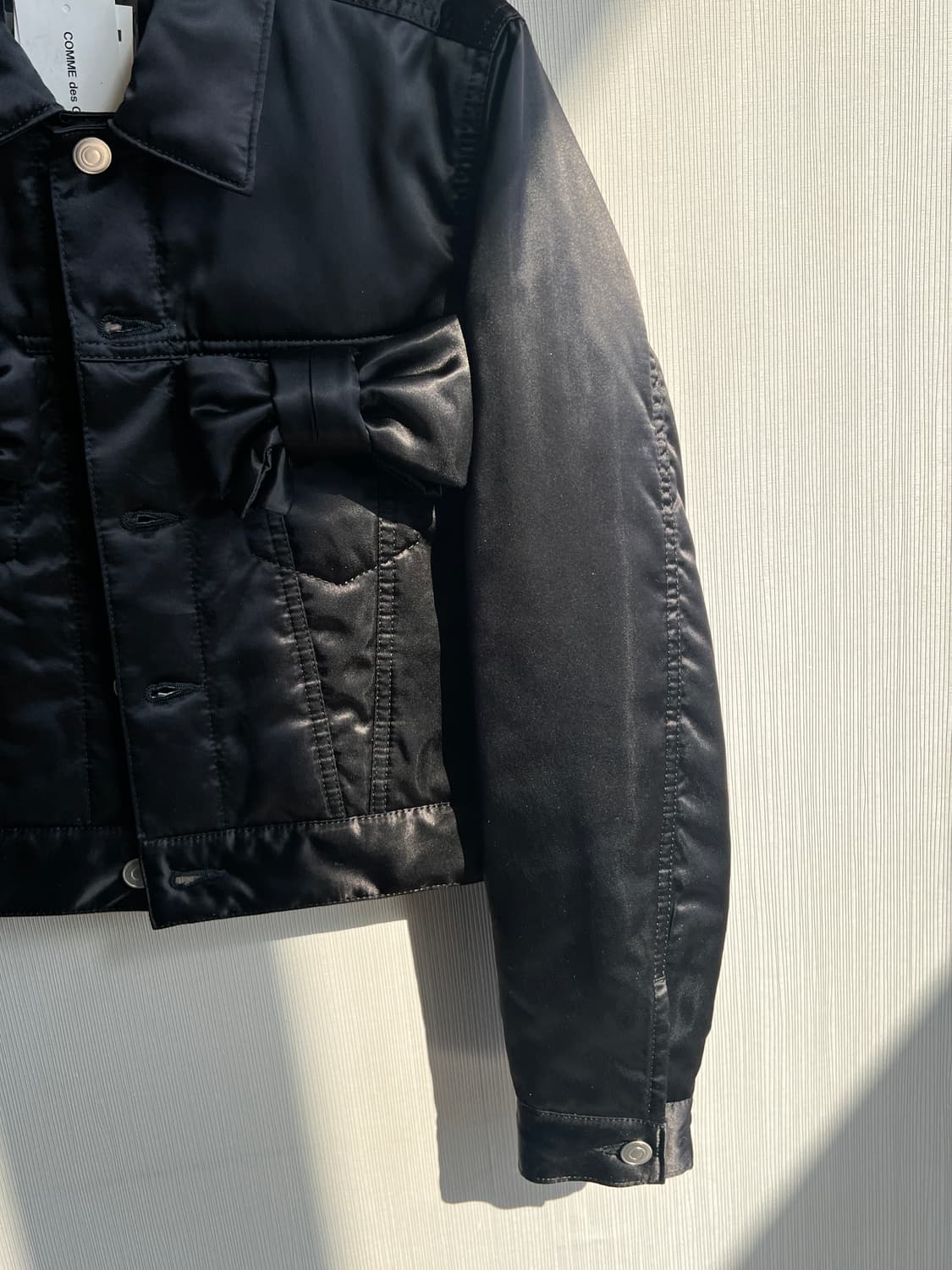 꼼데가르송걸 리본 트러커 자켓 S 상품이미지5