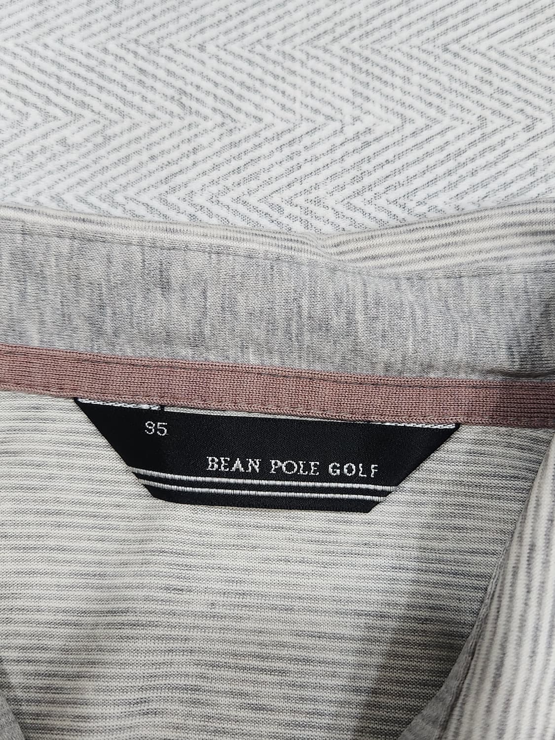 [95] 빈폴 골프 스트라이프 긴팔 카라티 그레이 남성 M 95사이즈 상품이미지4