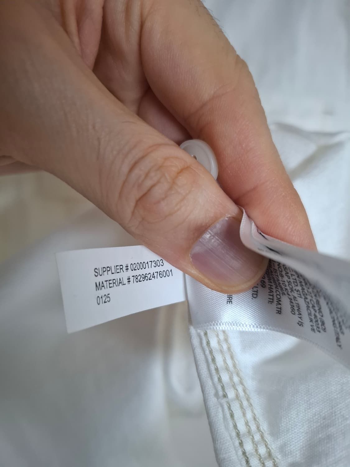 XL RRL 더블알엘 셀비지 디테일 우븐 워크 화이트 반팔 셔츠 상품이미지7