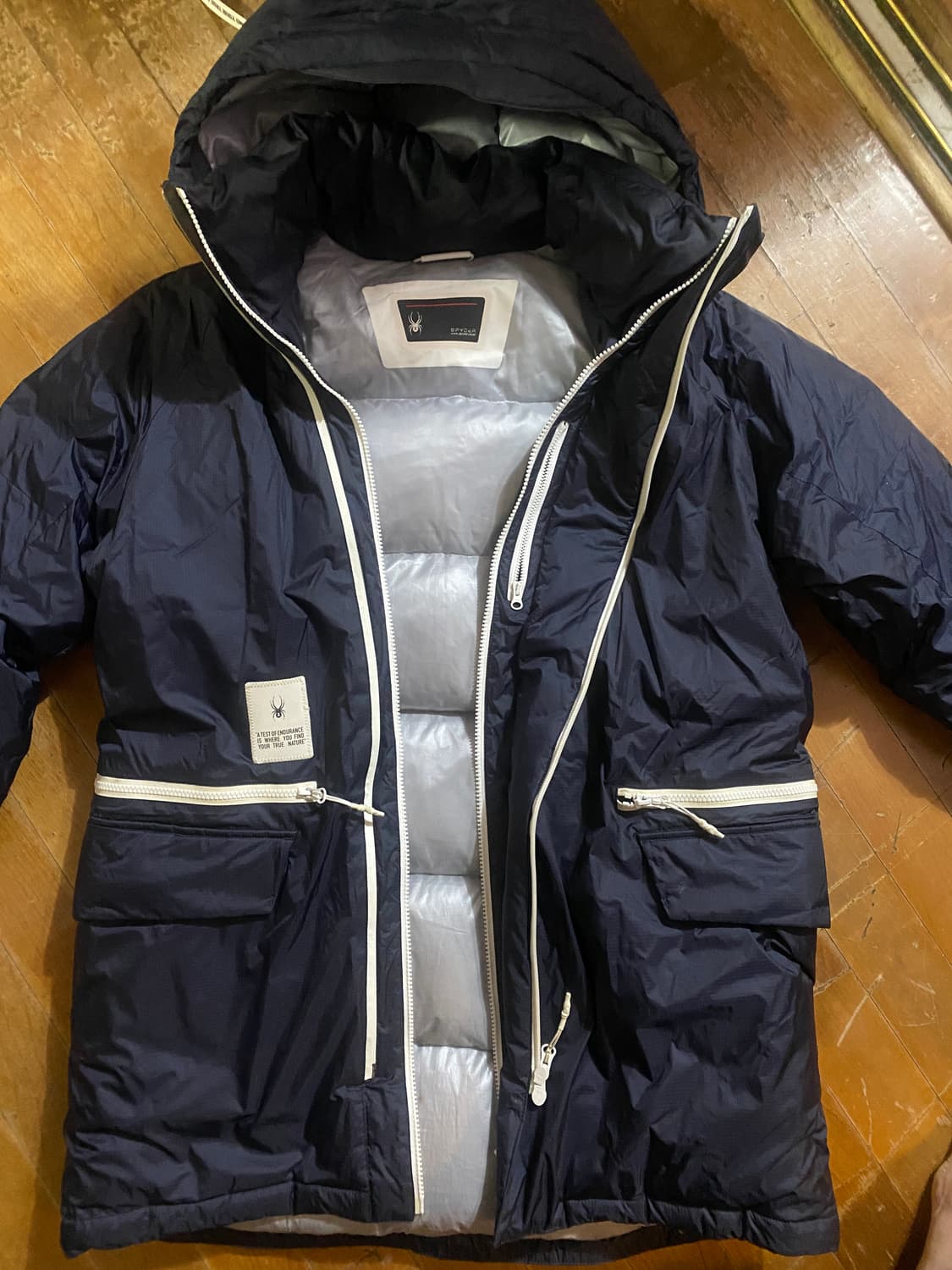 Spyder 스파이더 남성 대장급 덕다운 패딩 점퍼 100ㅔ 상품이미지1