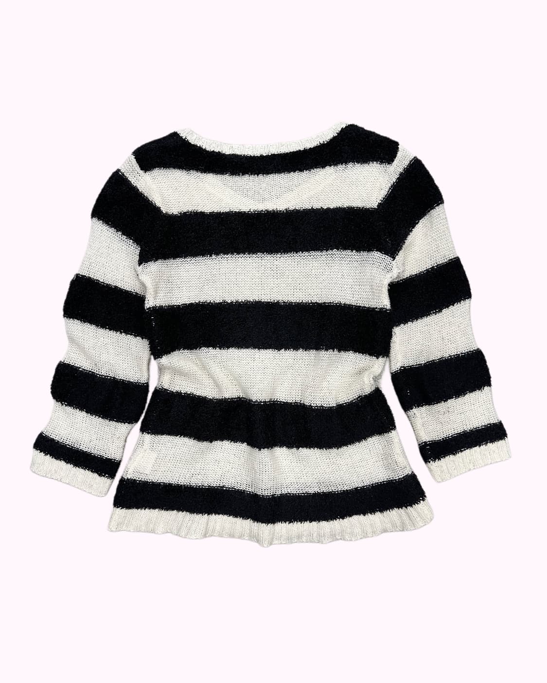 SKY BOMBER texture stripe v-neck knit 상품이미지4