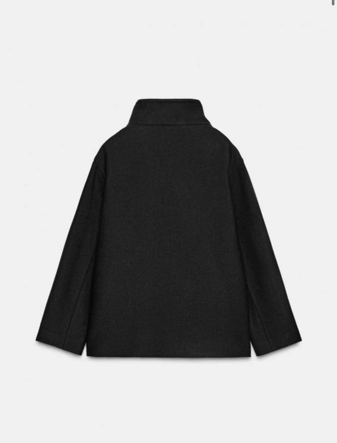 자라 하이넥 울 쇼트 코트 상품이미지2