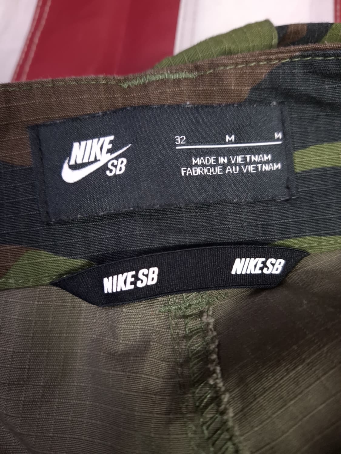 특A 오리지날 나이키 SB 카모패턴 립스탑 카고바지 상품이미지3