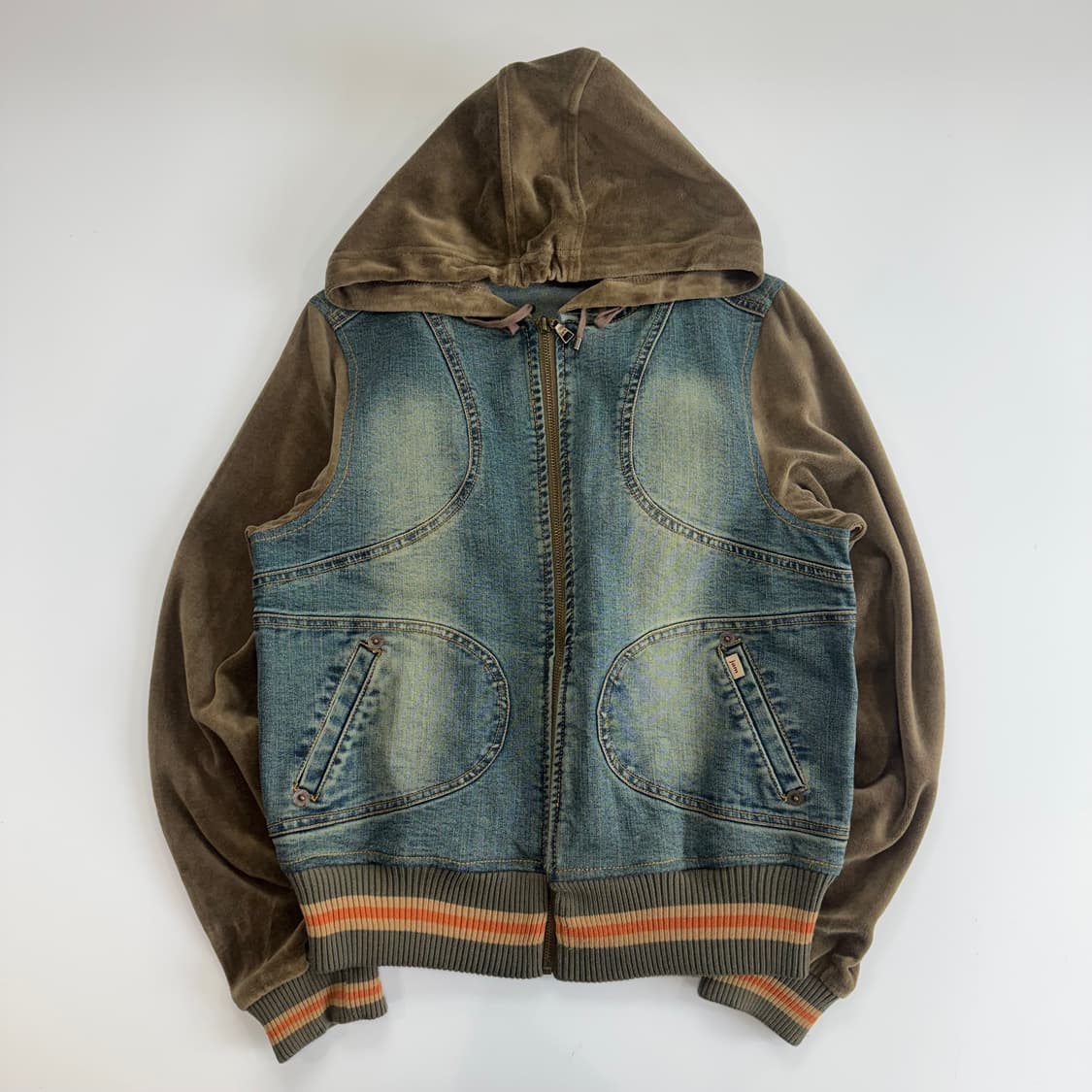 Jambangee 잠쟁이 데님 후드 자켓  상품이미지3