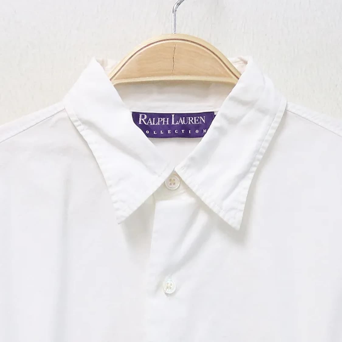 폴로 랄프로렌 퍼플 라벨 화이트 코튼 셔츠 64808 상품이미지5