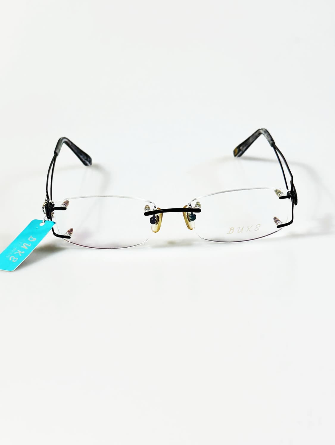 DUKE 무테 스퀘어 메탈 프레임 빈티지 안경 상품이미지2