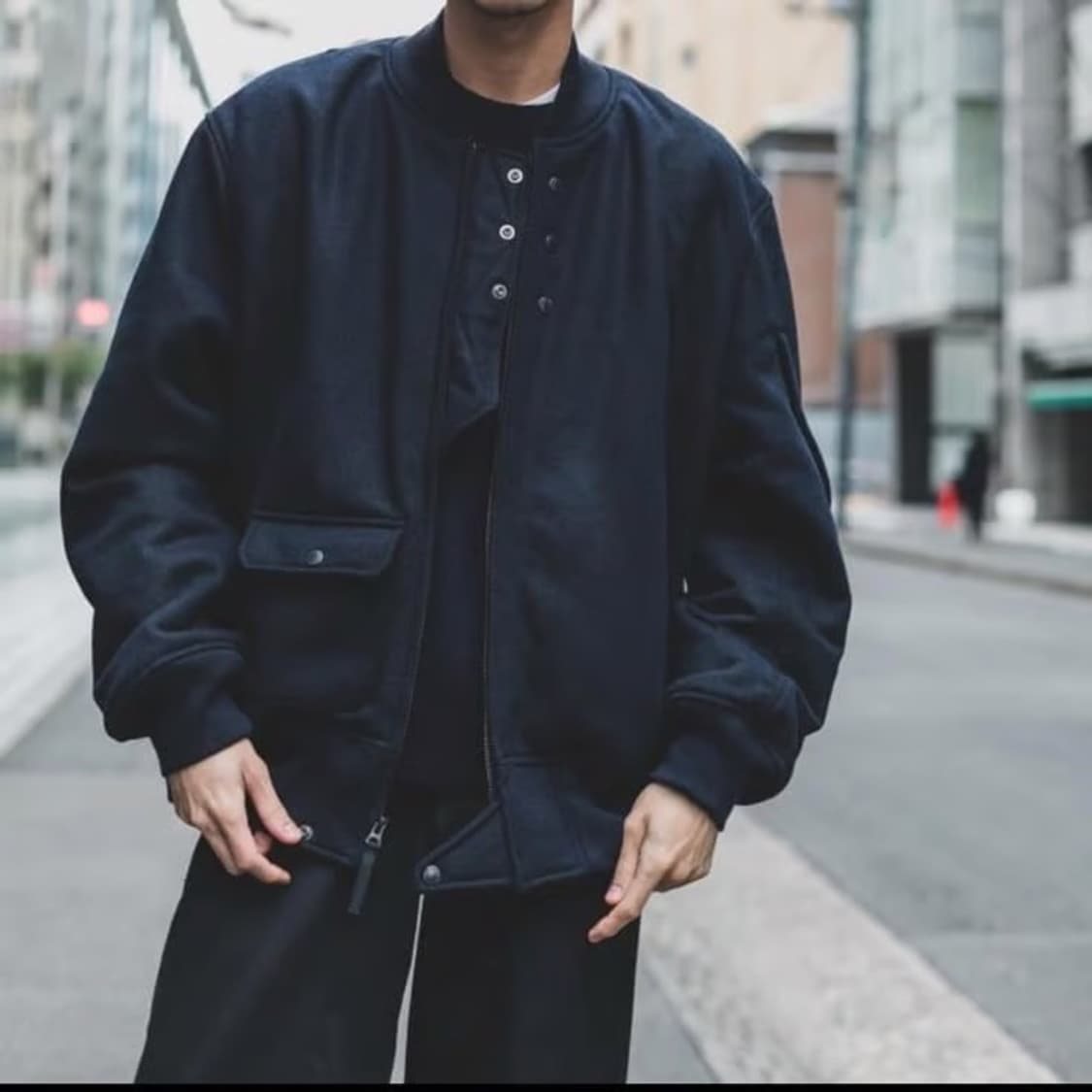 (XL, 판매or차콜 교환)유니클로 엔지니어드 가먼츠 블루종 네이비 상품이미지1