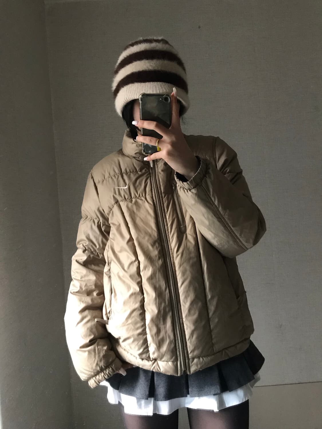 나이키 베이지 패딩 상품이미지1