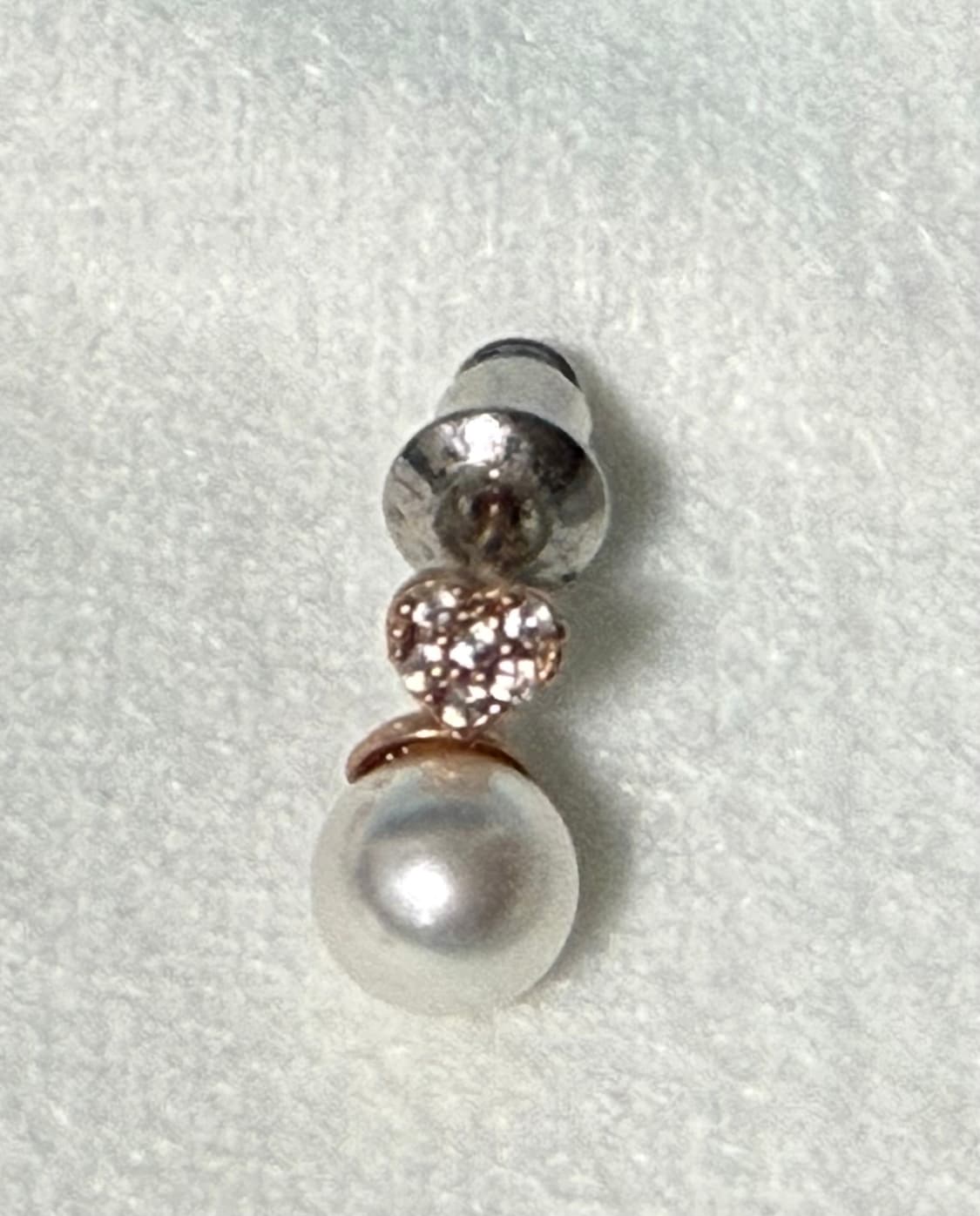 [급처]실버침 진주 귀걸이 목걸이 세트 상품이미지5