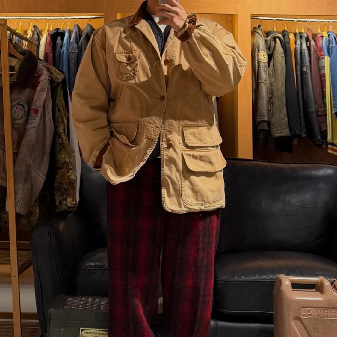 폴로랄프로렌 90s 모호크 덕캔버스 헌팅 자켓 L 105~110 상품이미지1