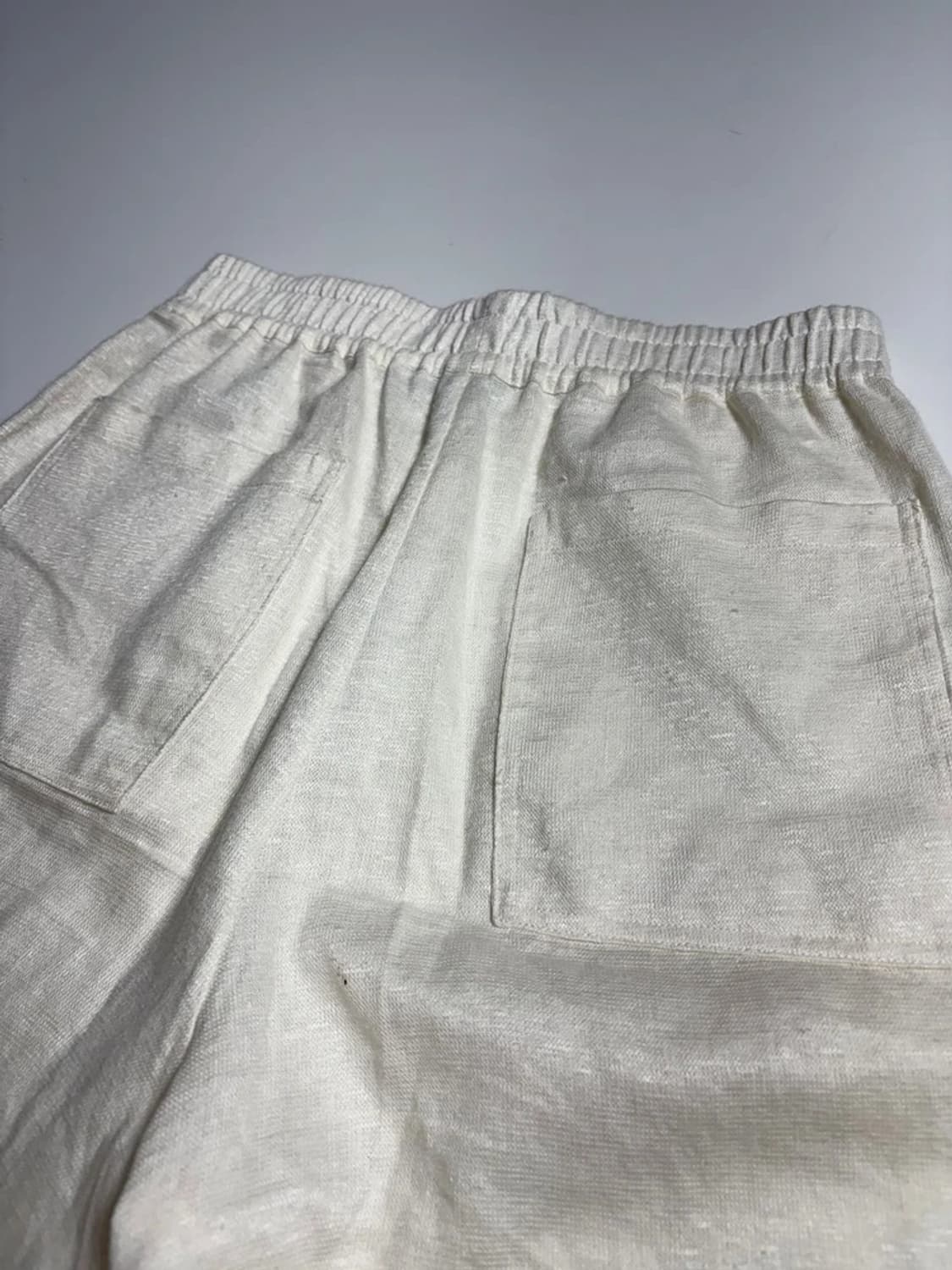 마시모두띠 미니멀 밴딩 린넨 버뮤다 쇼츠 반바지 R1838 상품이미지4