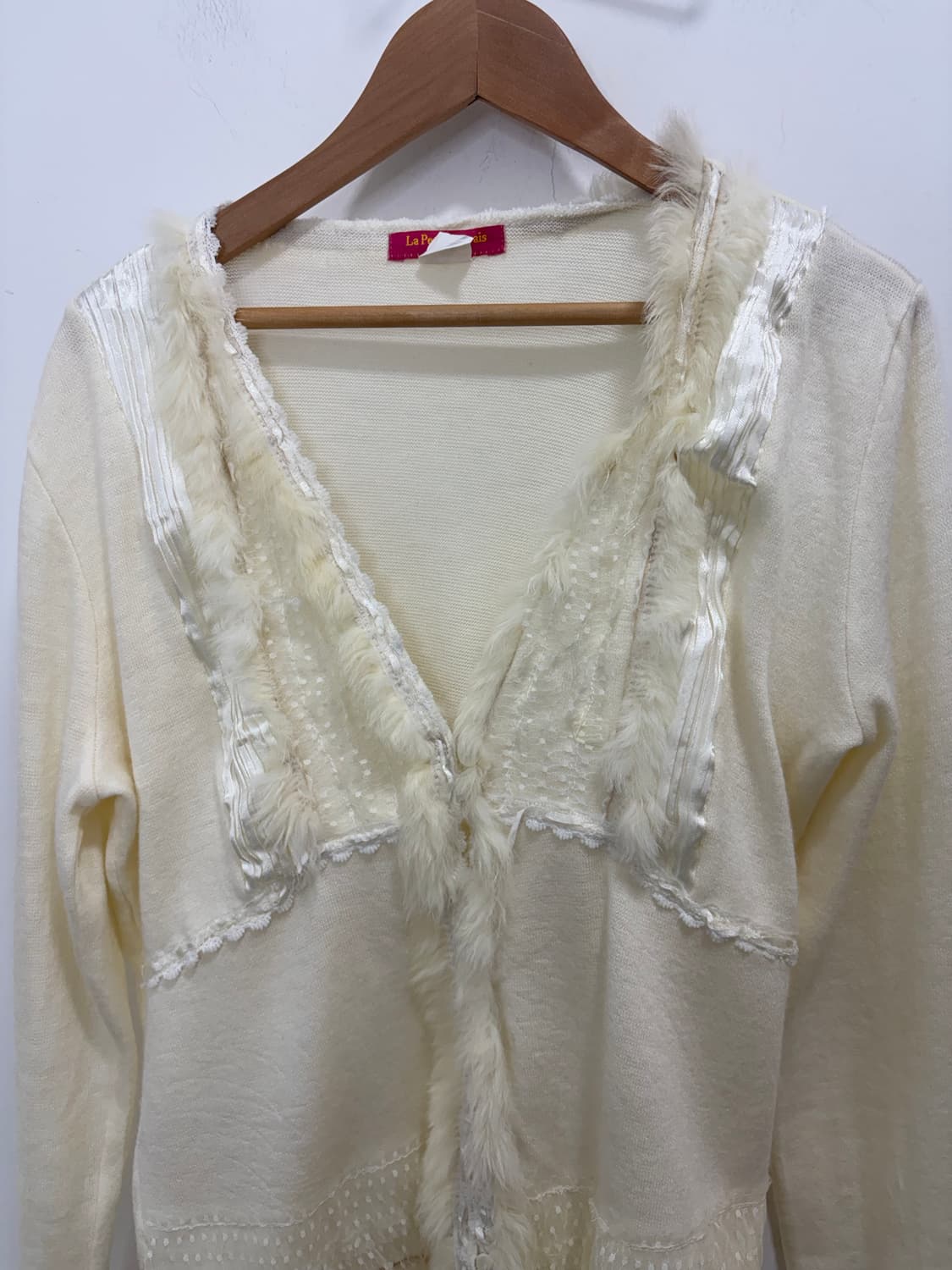 La Petite Marais 퍼 레이스 모리걸 니트 가디건 상품이미지7