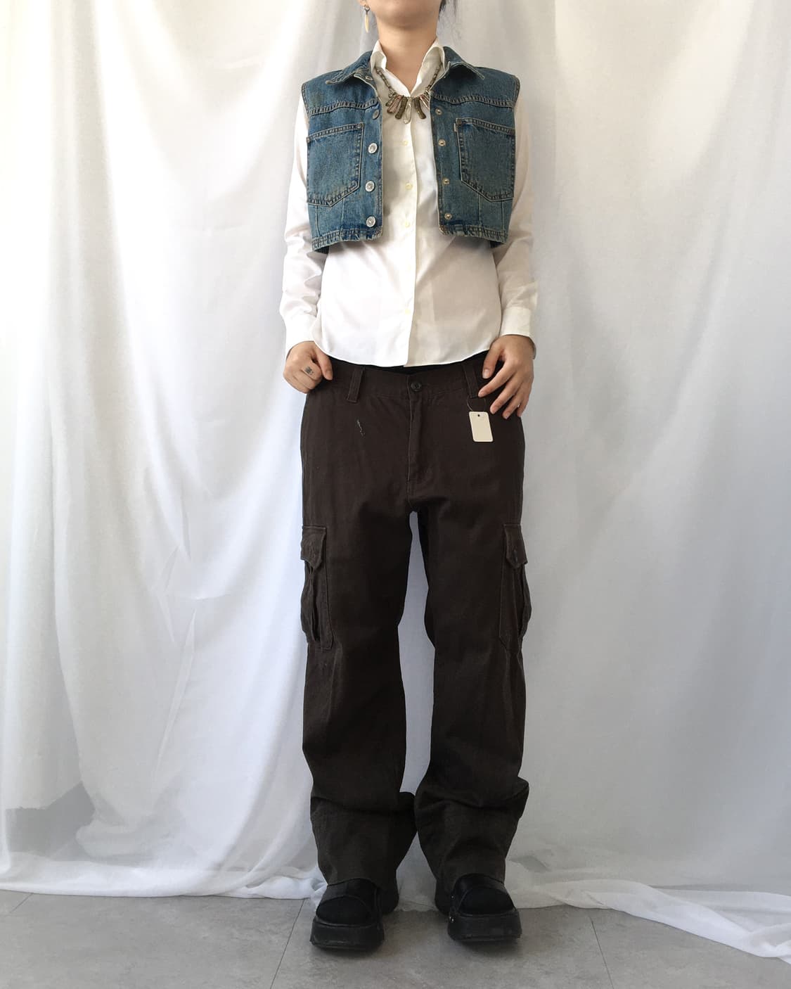 Levis siver tap Denim vest 상품이미지4