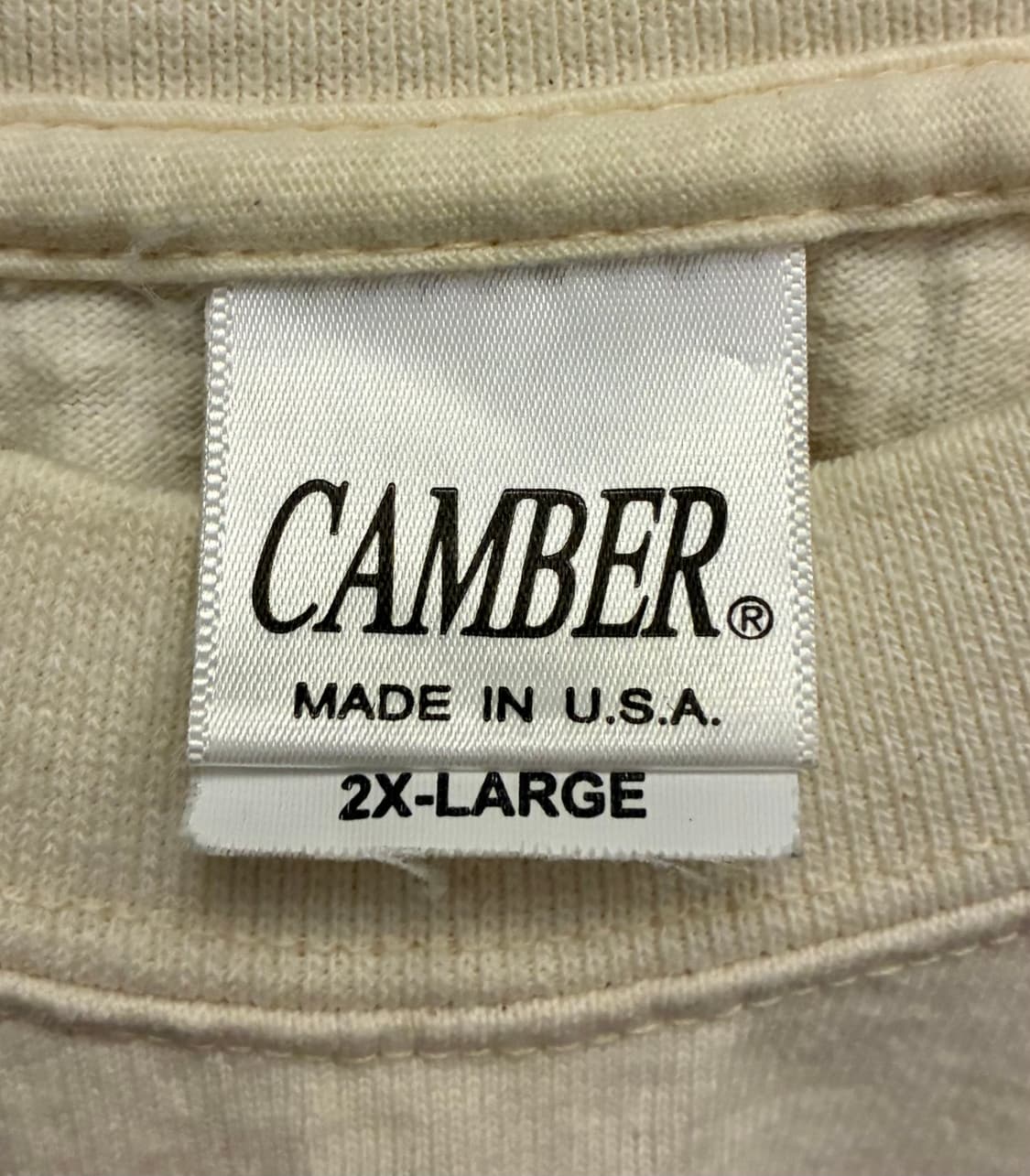 (XXL)Camber USA 캠버 헤비웨이트 코튼 반팔티셔츠 크림 상품이미지8