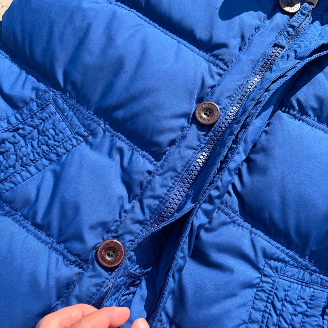 아베크롬비 빈티지 구스다운 베스트패딩 M 상품이미지5