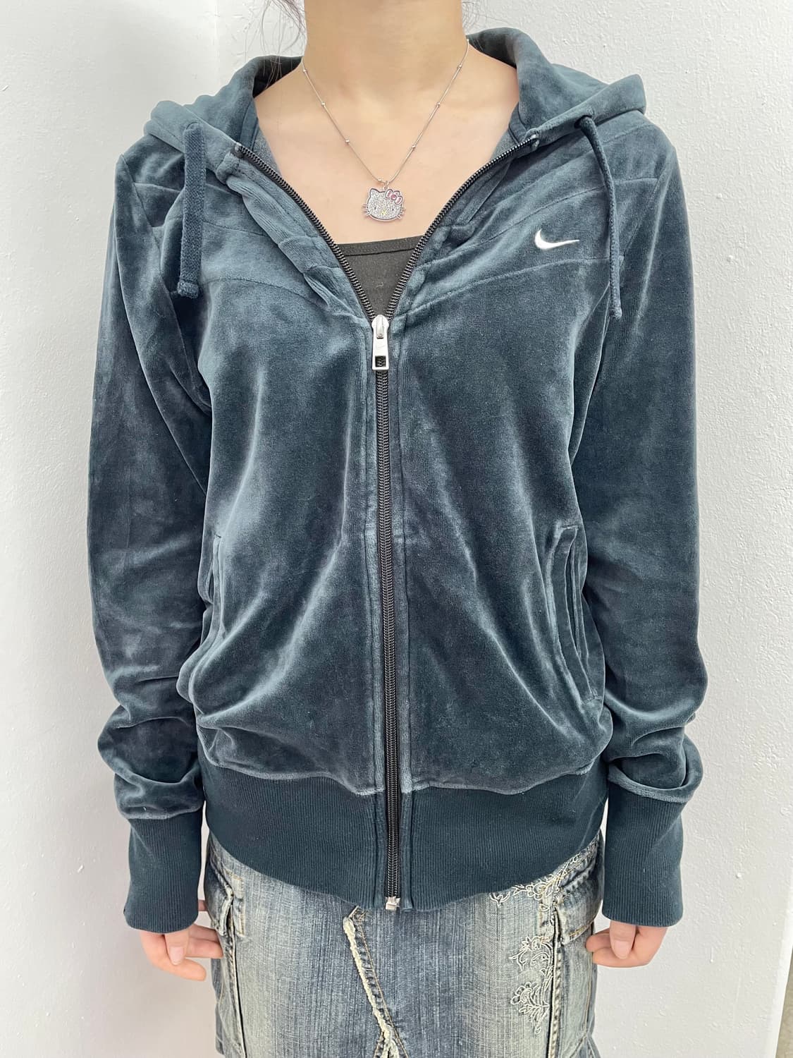 나이키 스우시 벨로아 후드집업  상품이미지3