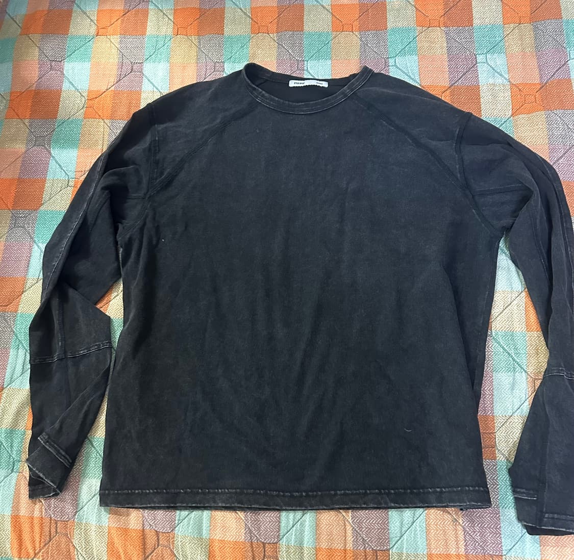 ETCE FINGER HOLE L/S TEE M사이즈 블랙 상품이미지1