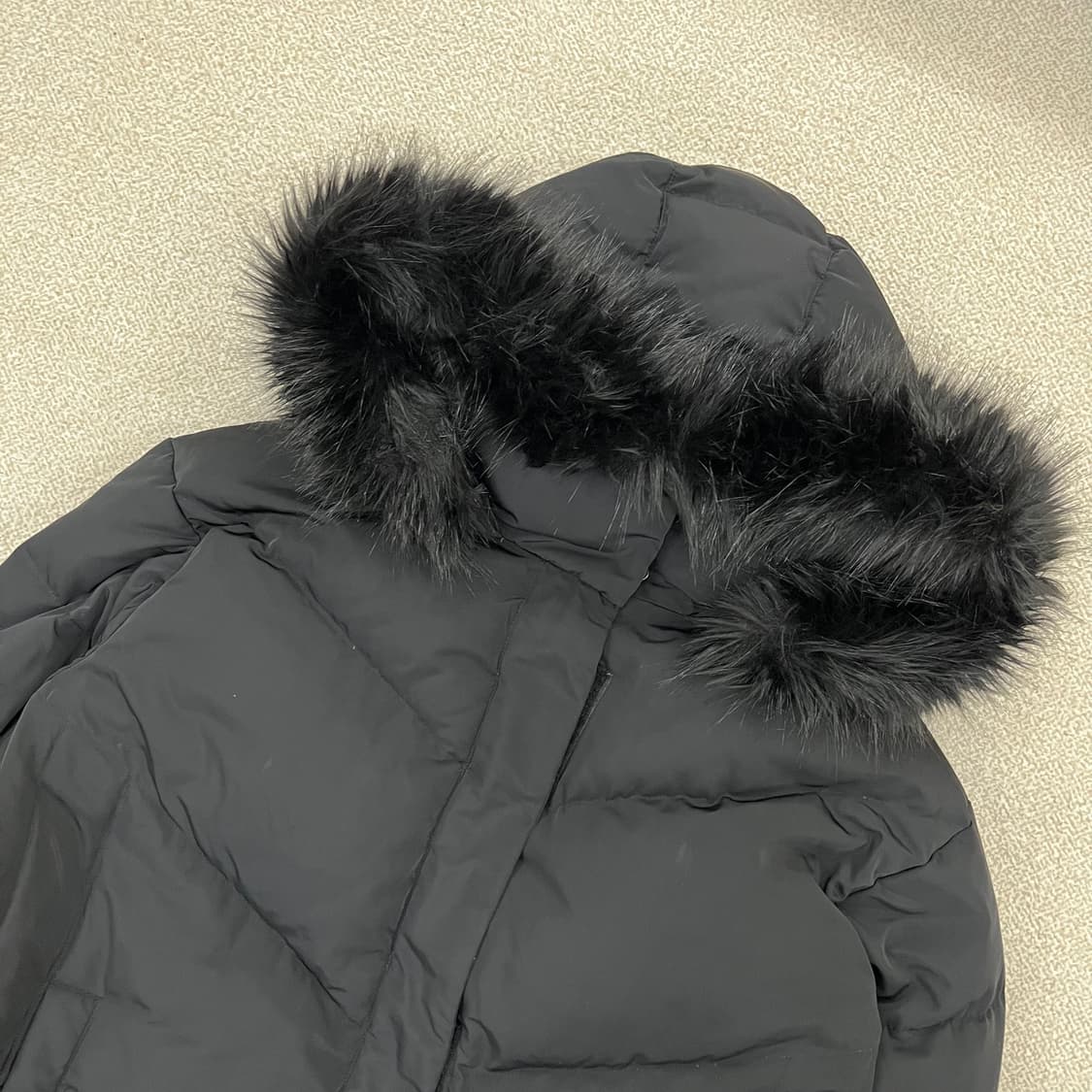 [M] 캘빈클라인 여성 후드퍼 덕다운 롱패딩 벤치 파카 4126 상품이미지4