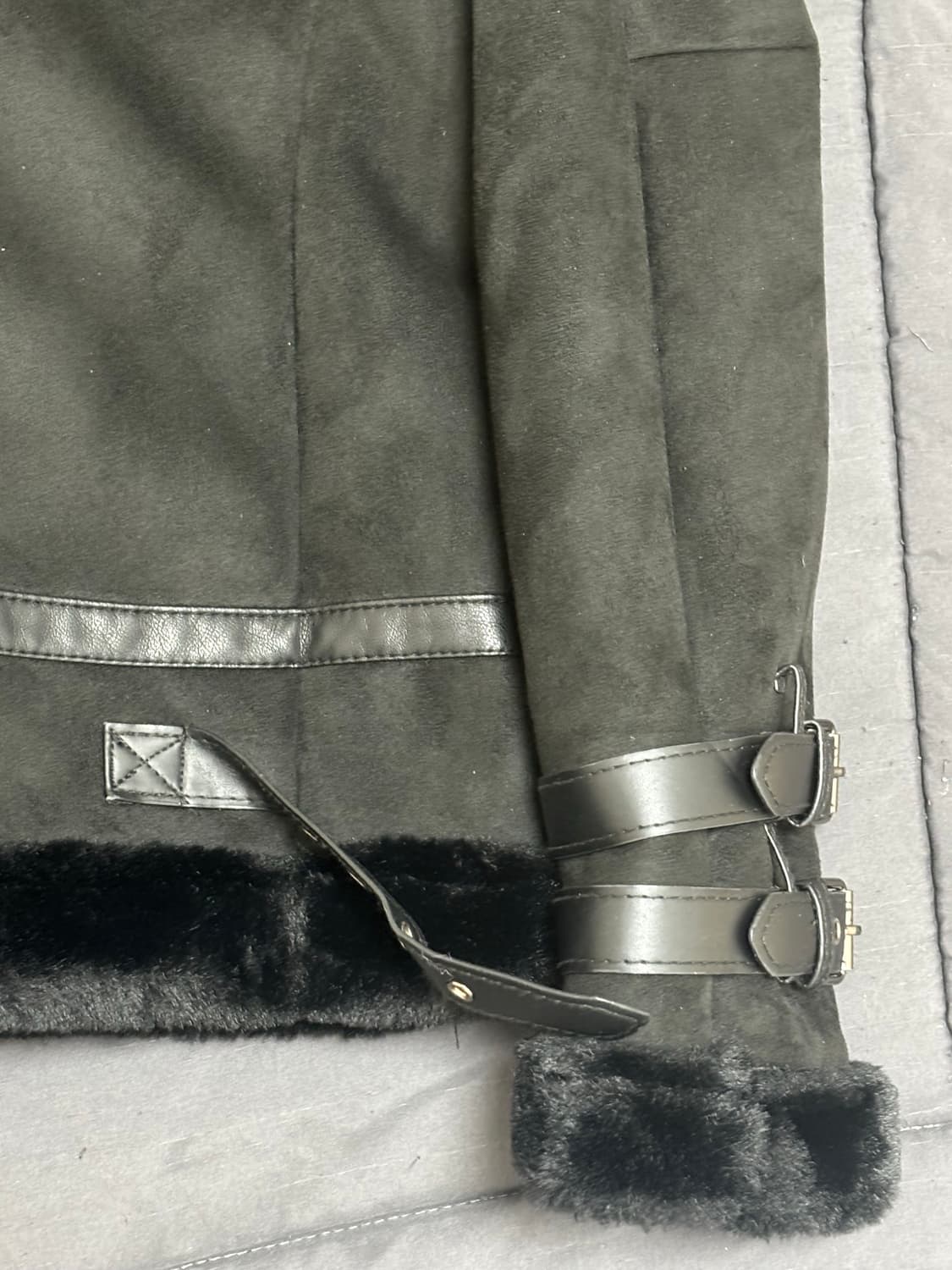 무스탕 블랙 m  상품이미지7