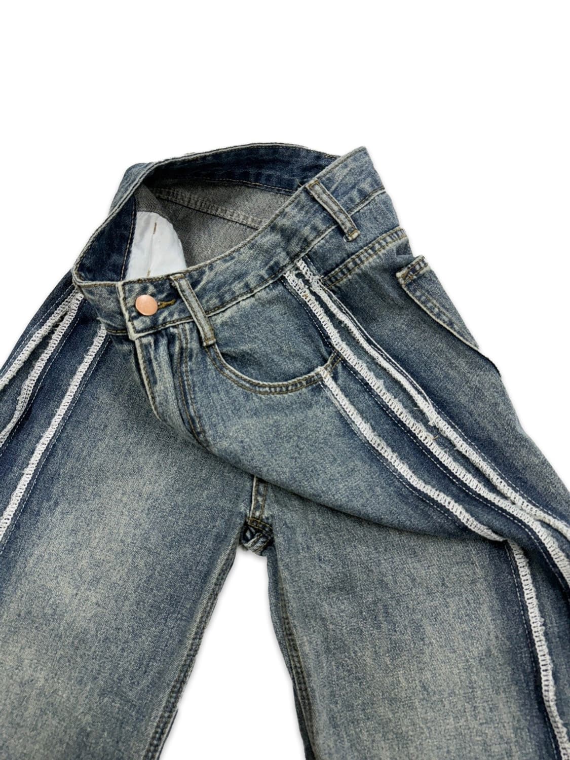 빈티지 사이드 라인 데님 팬츠 상품이미지4