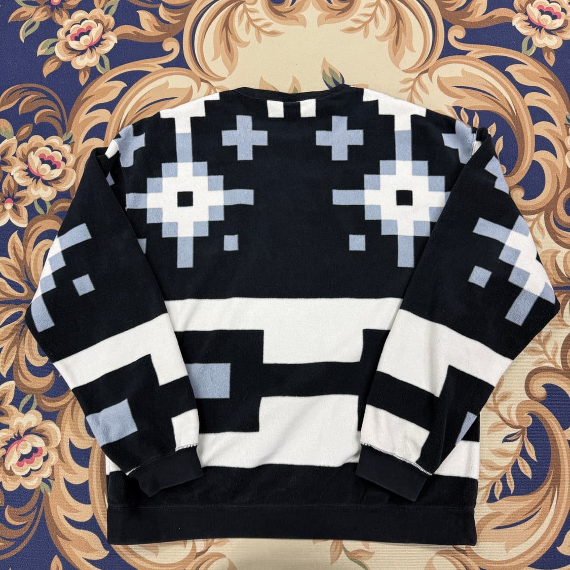 (XL)나이키 SB Nike 패턴 후리스 맨투맨 상품이미지5