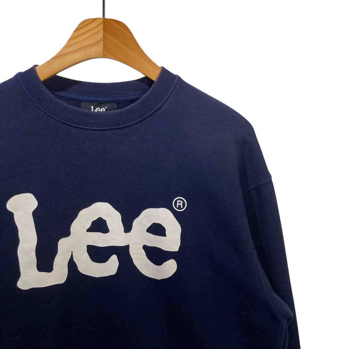 Lee 빅로고 네이비 맨투맨 상품이미지3