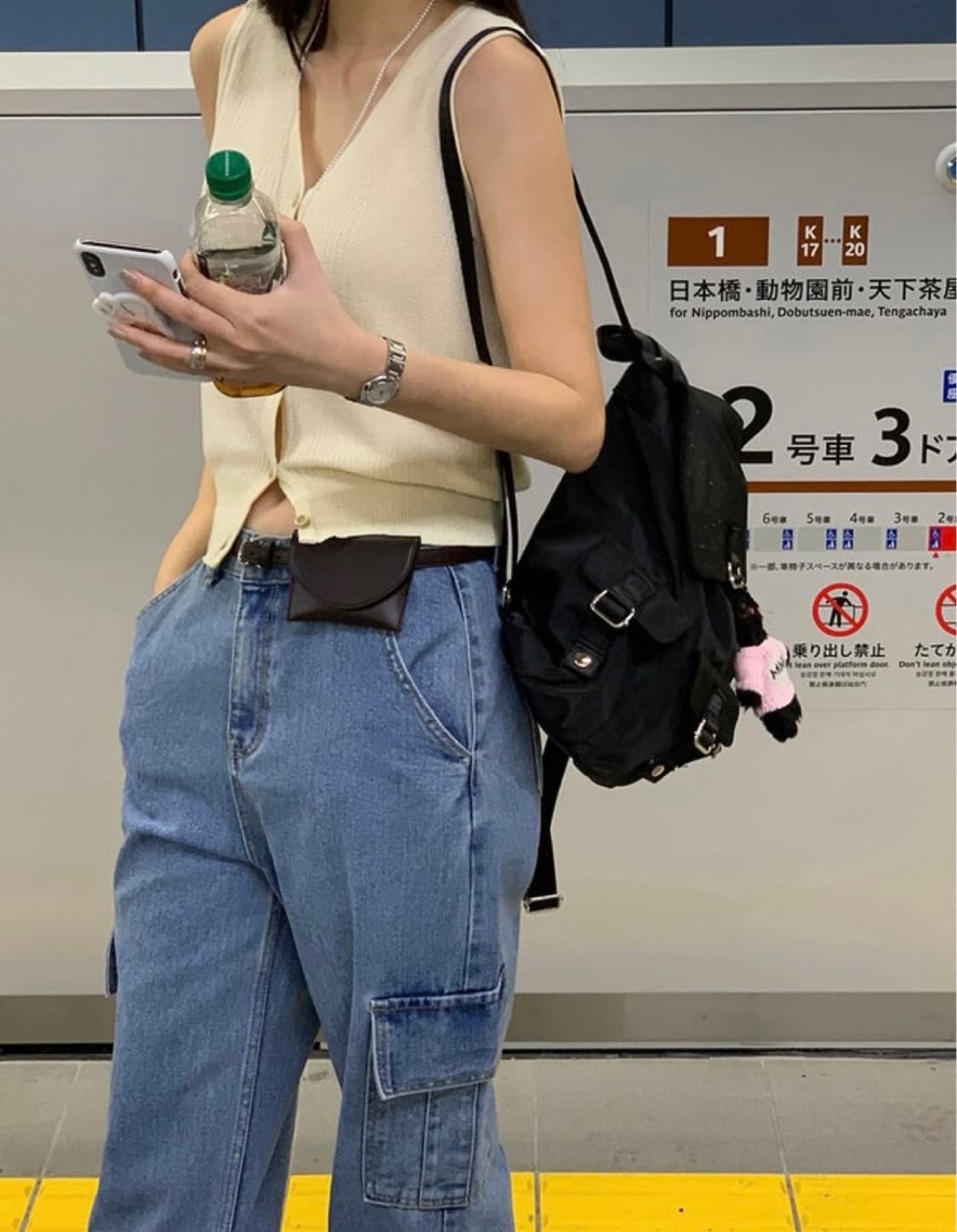 트렌디어패럴 카고와이드데님m 새상품 상품이미지6