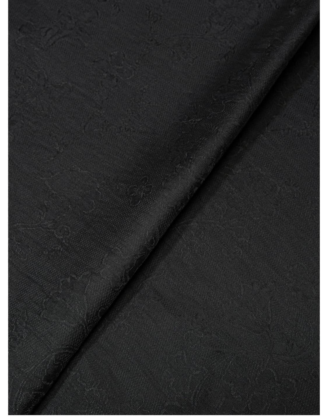 로우클래식 블랙 실키 플로럴 원피스 상품이미지6