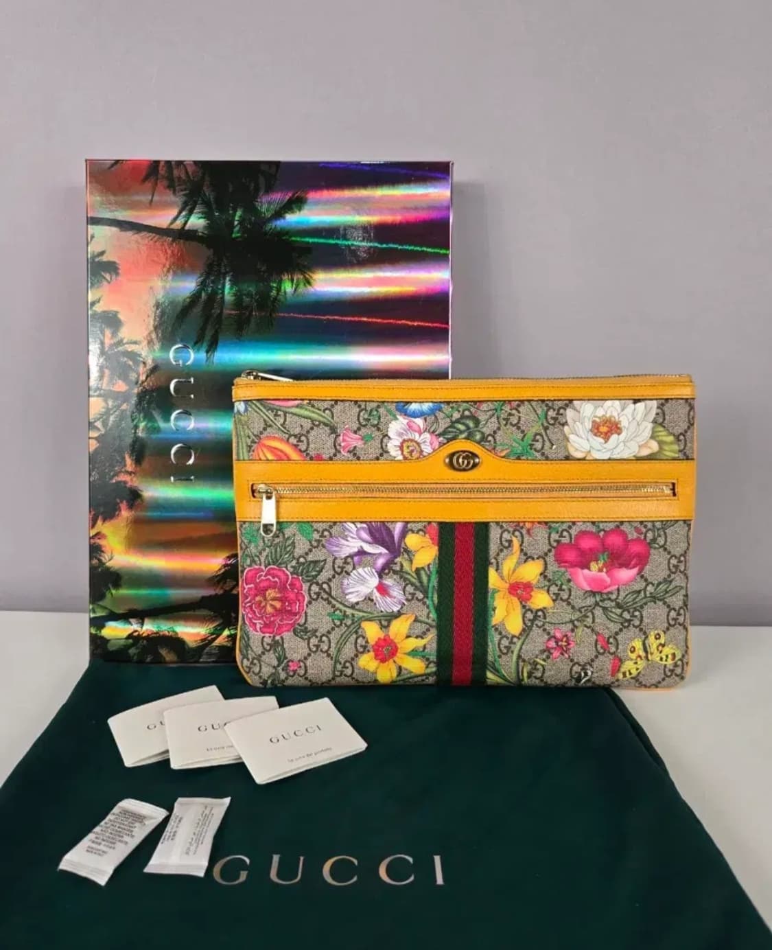 GUCCI 구찌 마몬트 오디피아 플로라 클러치 한정판 가방 플라워 정품 상품이미지1