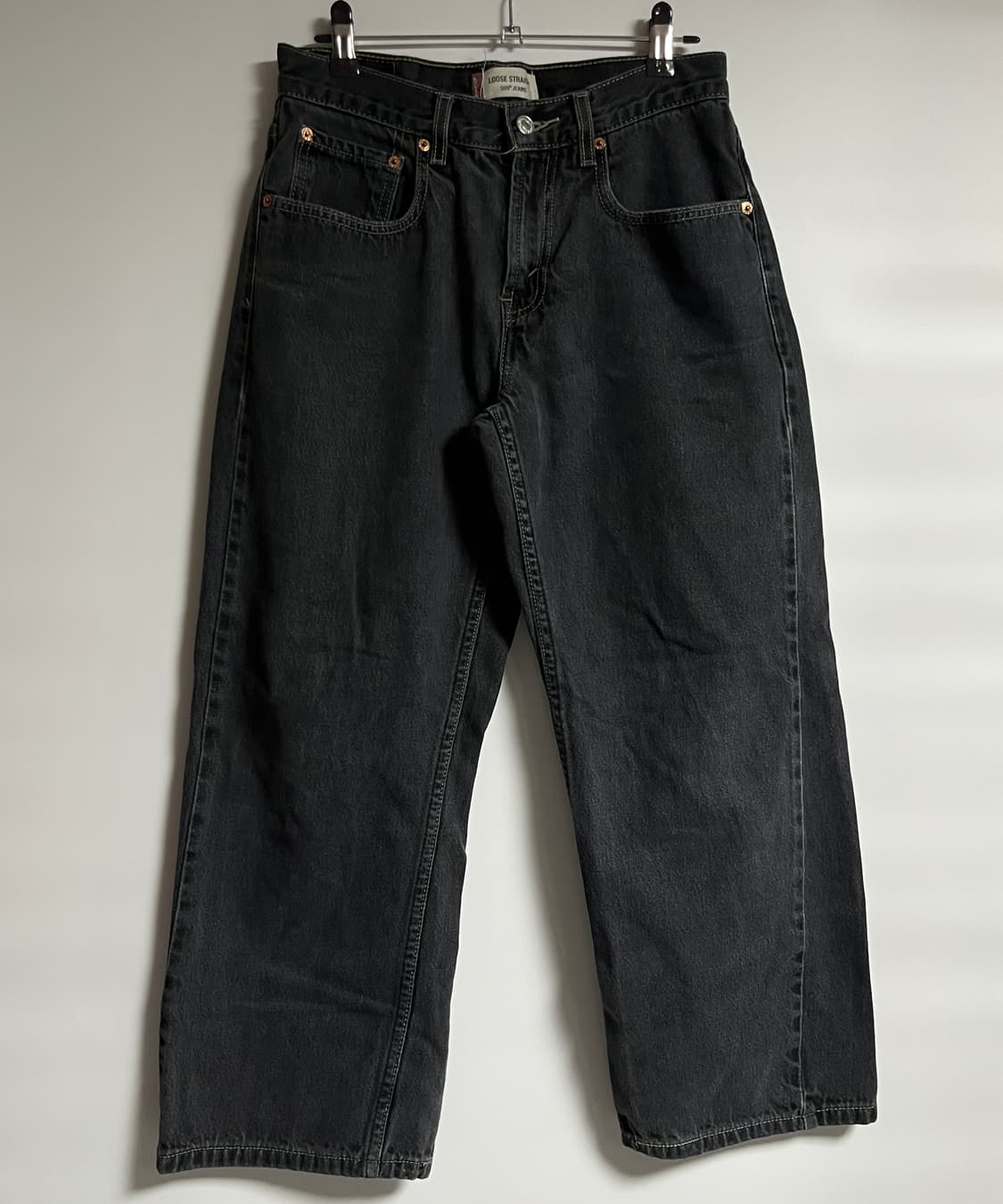 리바이스 569 흑청 와이드 데님팬츠 청바지 27 상품이미지1