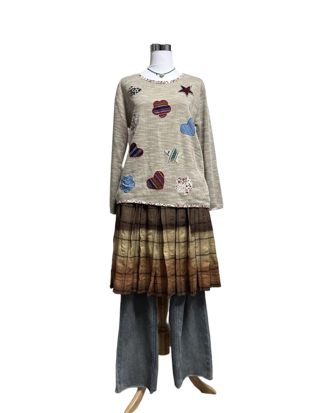 Check autumn skirt 상품이미지6