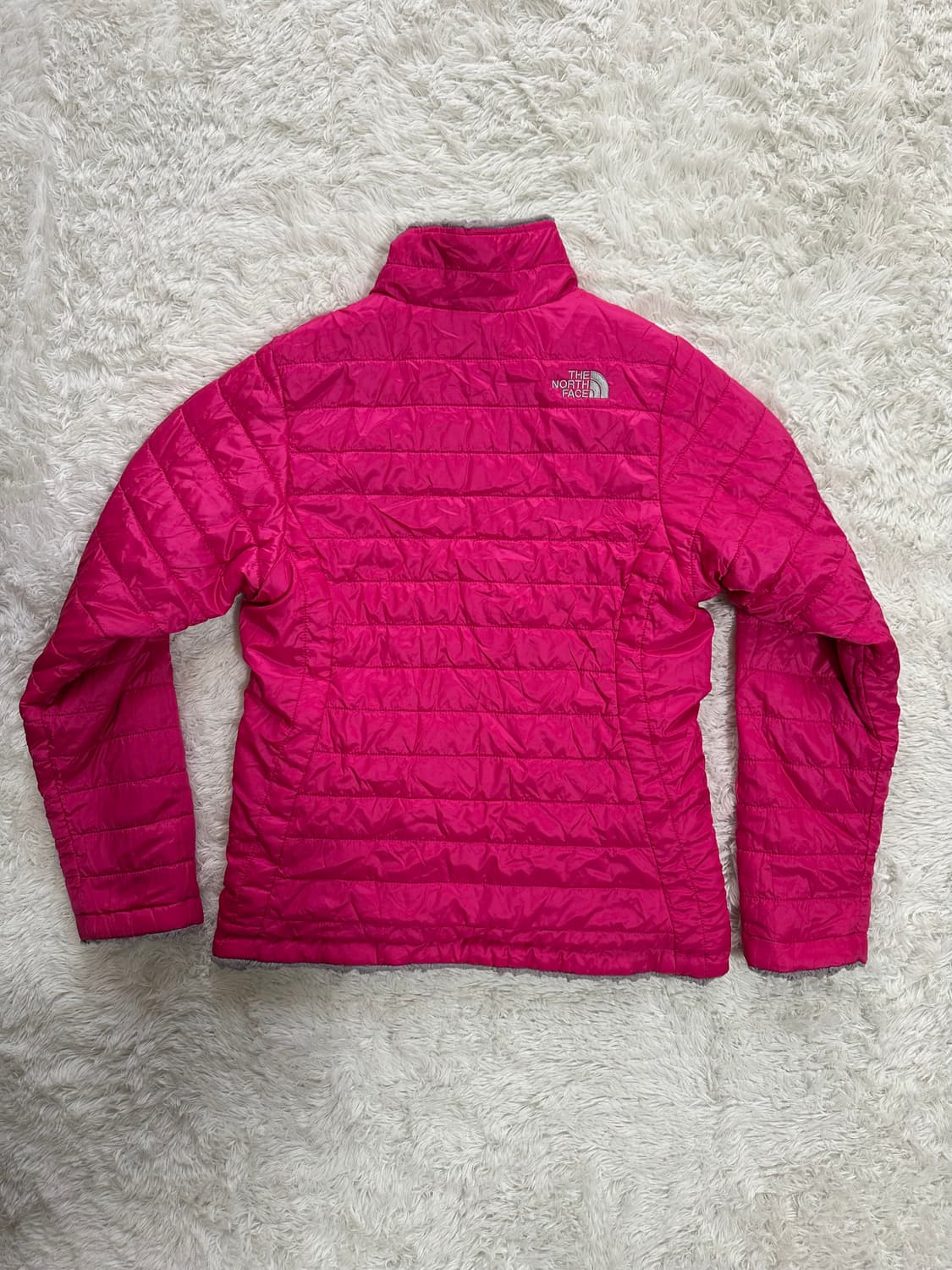 노스페이스 여아 리버시블 패딩 핑크 S 상품이미지3
