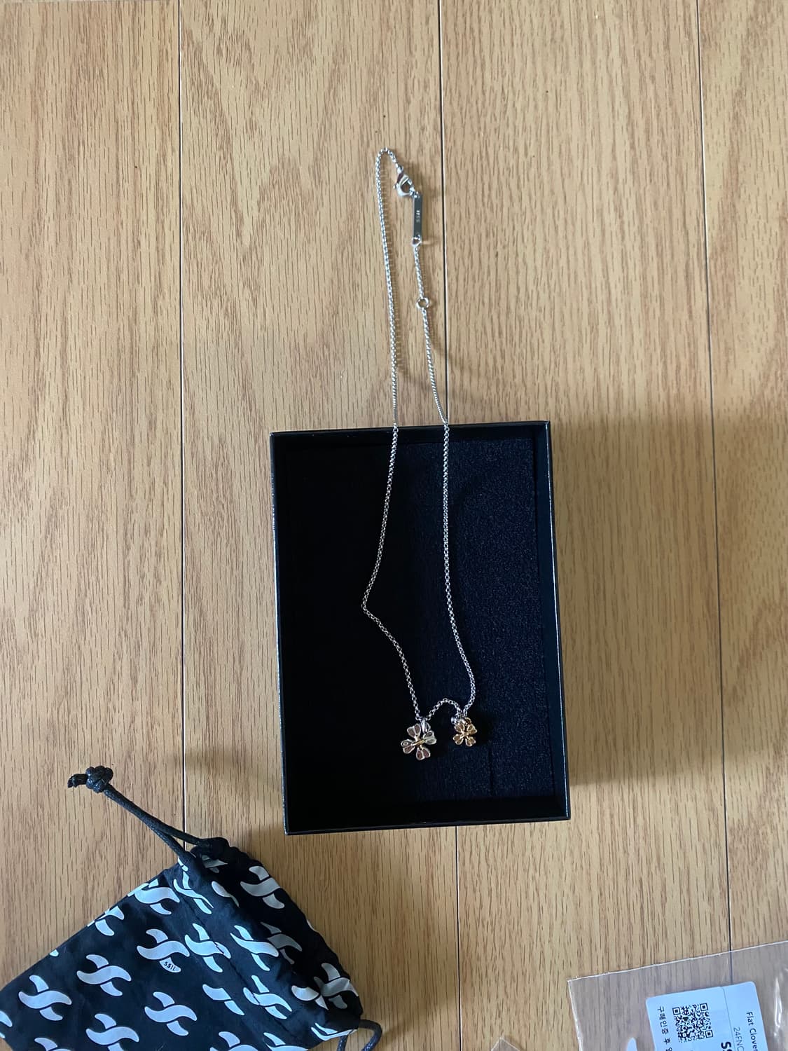 에스실 flat clover 2 pendant 목걸이 팔아요 상품이미지3
