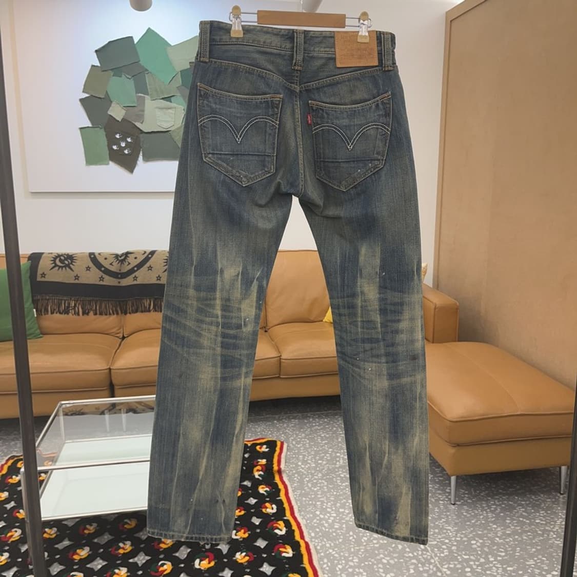 리바이스 505 올드스쿨 슬림 워싱 데님팬츠 28인치 C06507 상품이미지4