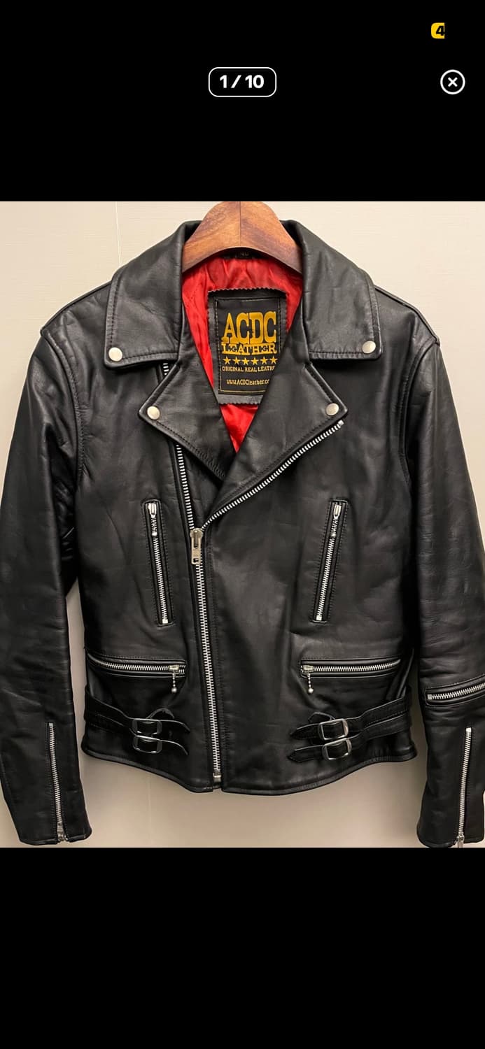 루이스 레더st acdc 더블 라이더 가죽 자켓 l 상품이미지1