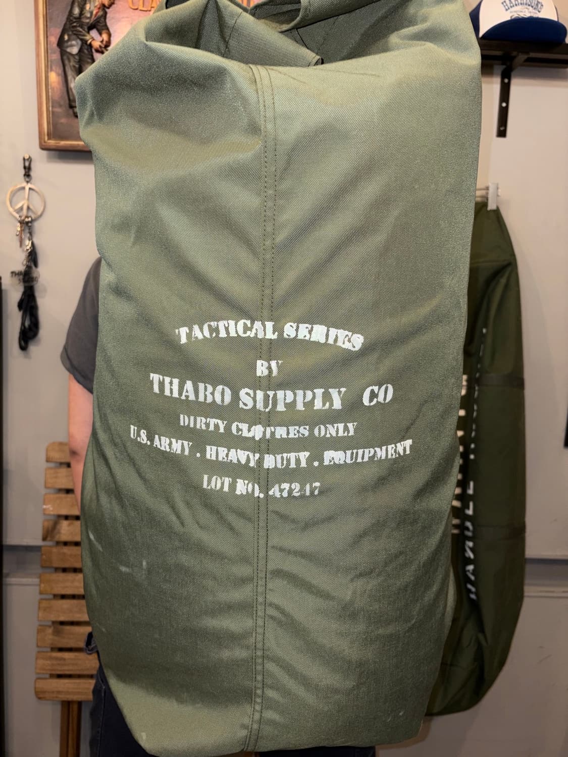 80-90’s US Army stencil duffle bag 상품이미지4