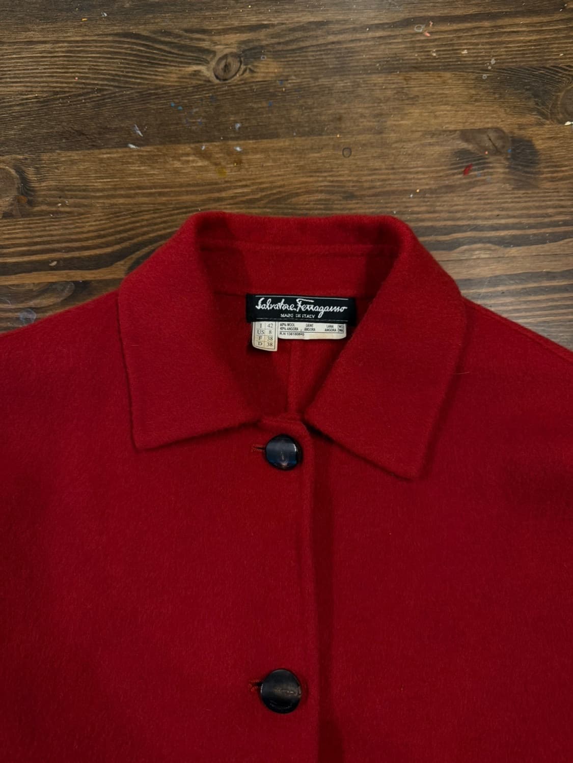 살바토레 페라가모 앙고라 코트 66 상품이미지8