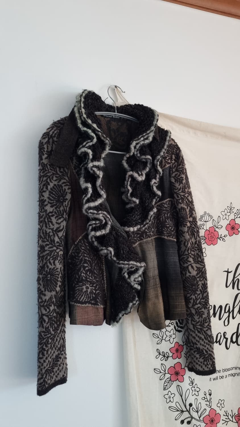 트리코시크 러플 믹스 가디건 상품이미지8