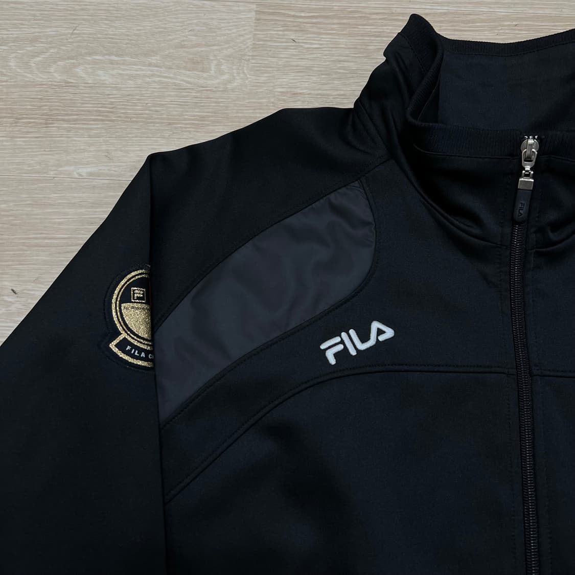 휠라 칼쵸 와펜 이탈리아 축구 져지 트랙탑 집업자켓 [블랙] L/100 상품이미지4