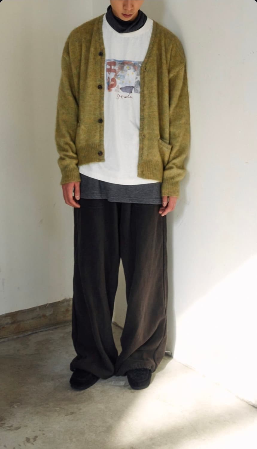 폴리테루 1011 퍼티그 스웻팬츠 다크퍼플네이비 상품이미지2