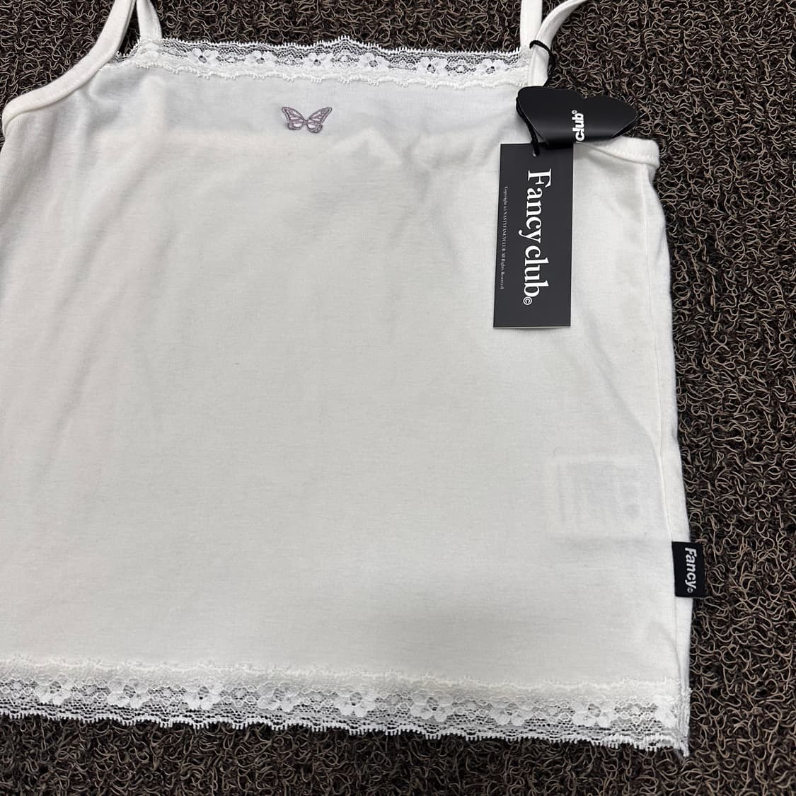 [새상품] Fancyclub 네스티팬시클럽 여성 레이스 끈 민소매 나시 상품이미지6