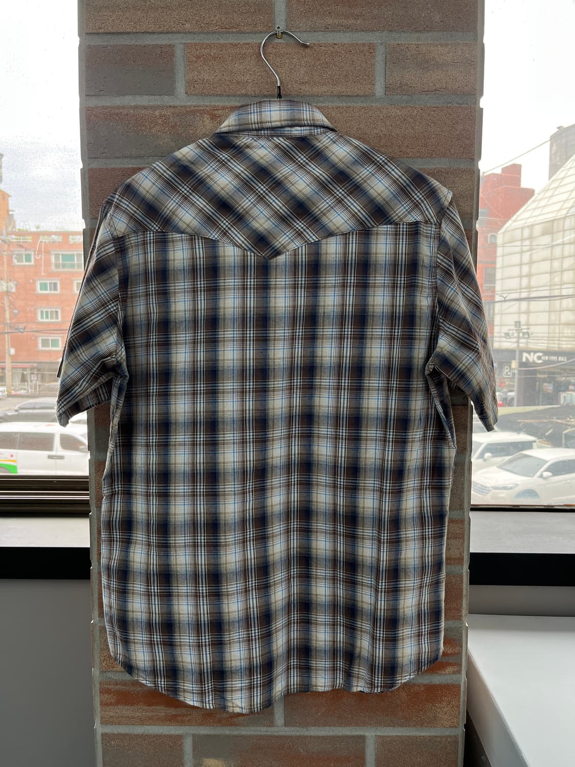 랭글러 웨스턴 체크 반팔 셔츠 상품이미지8