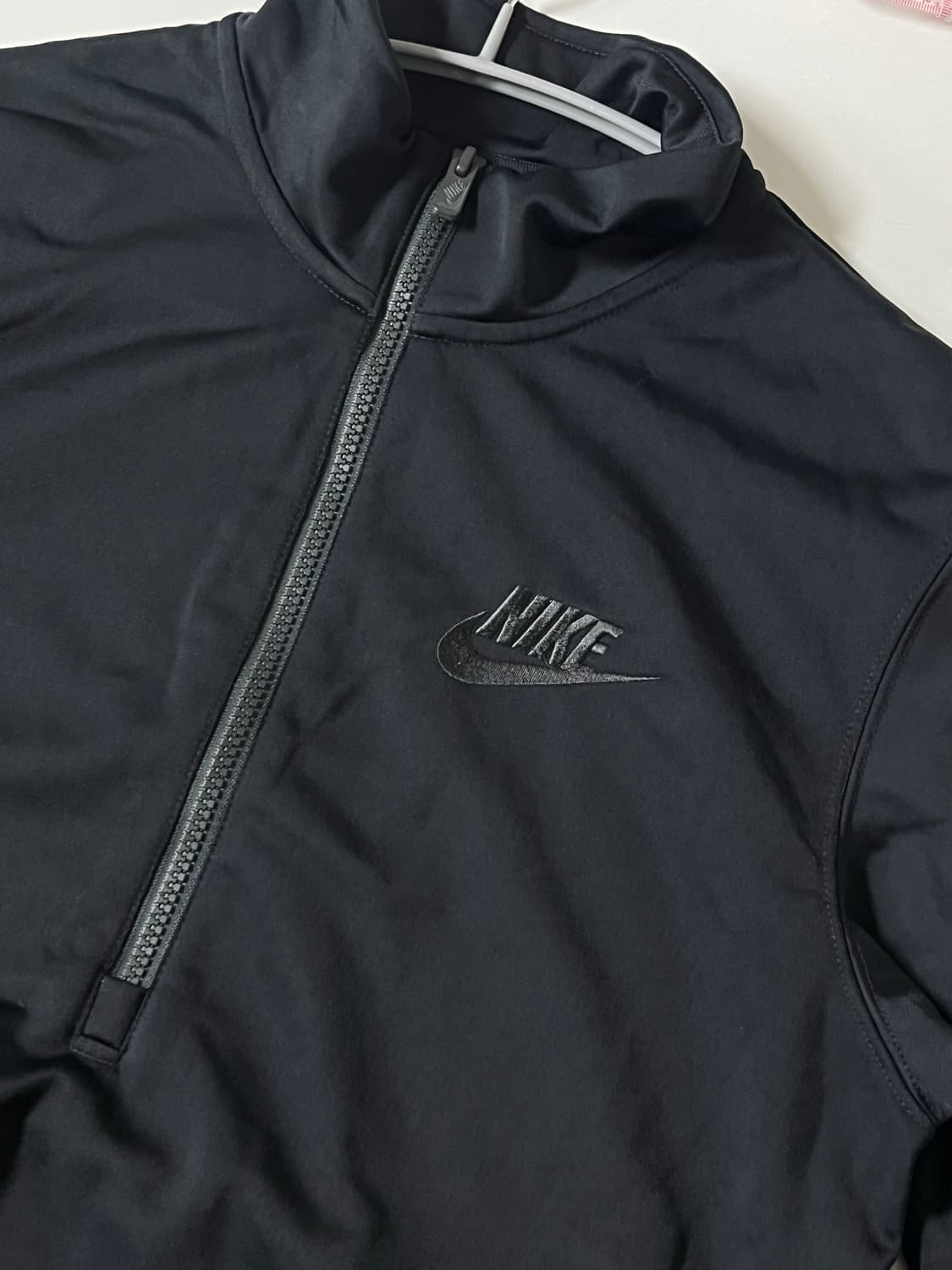 S) 나이키 클럽 pk 트랙수트 블랙 반집업 티셔츠 상품이미지3