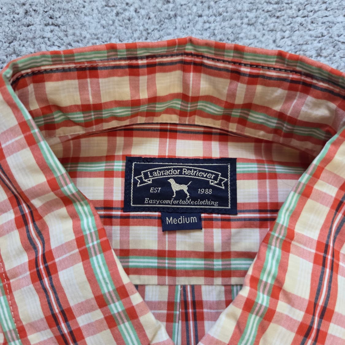 Labrador 반팔 체크 셔츠 L(100) 상품이미지4