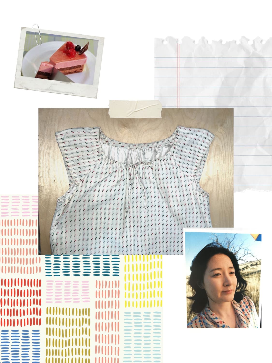 빈티지 네모네모 민소매 원피스 상품이미지1