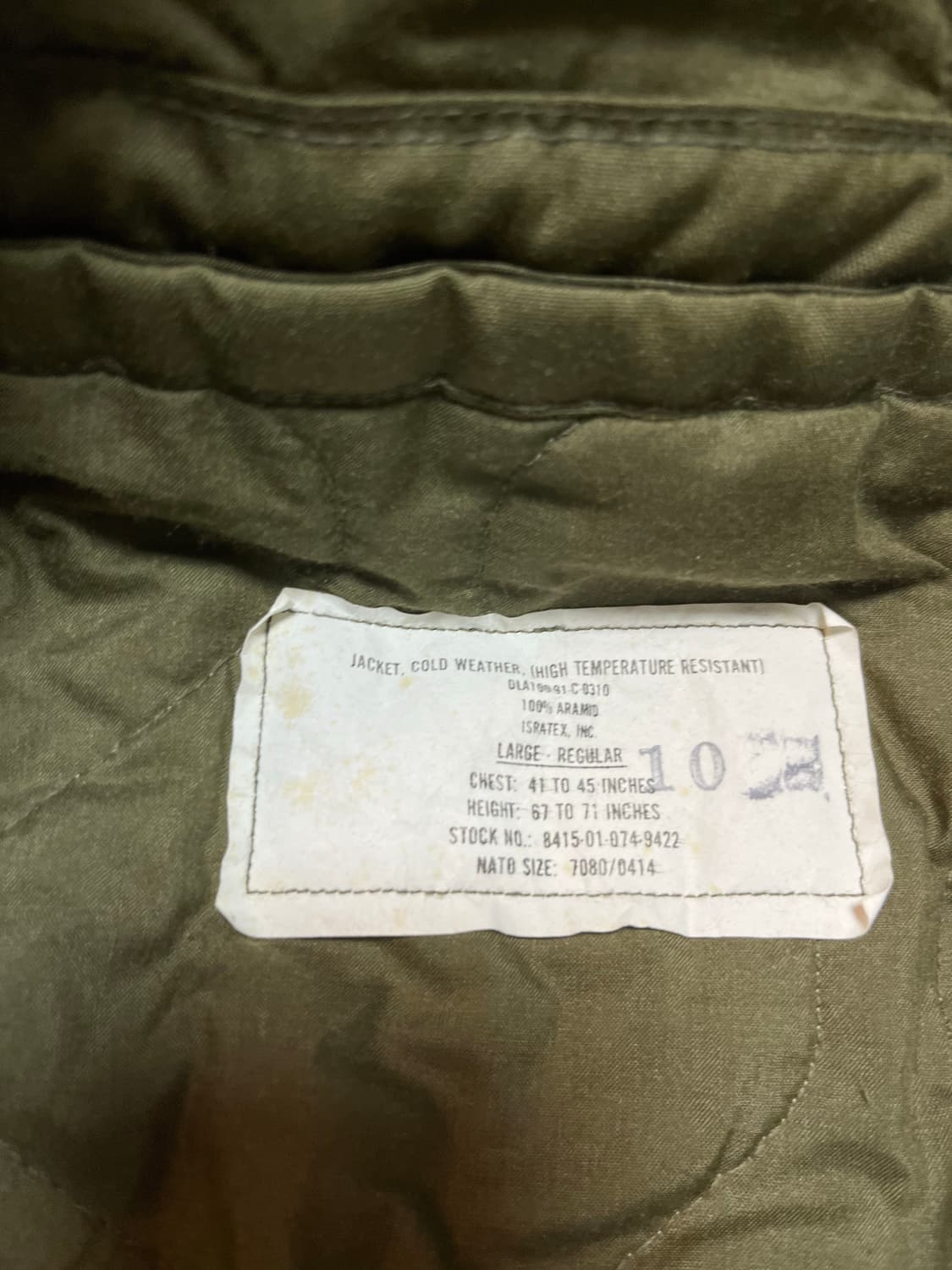 90s CVC tanker jacket OG (L-R) 상품이미지7