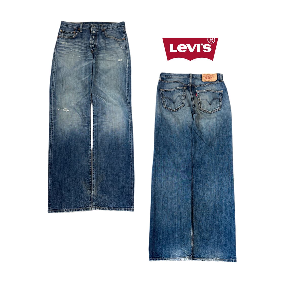 리바이스 501 워싱 데님팬츠 상품이미지1