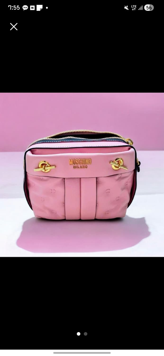 모스키노 핑크 양가죽 숄더백(8일까지만할인 상품이미지1