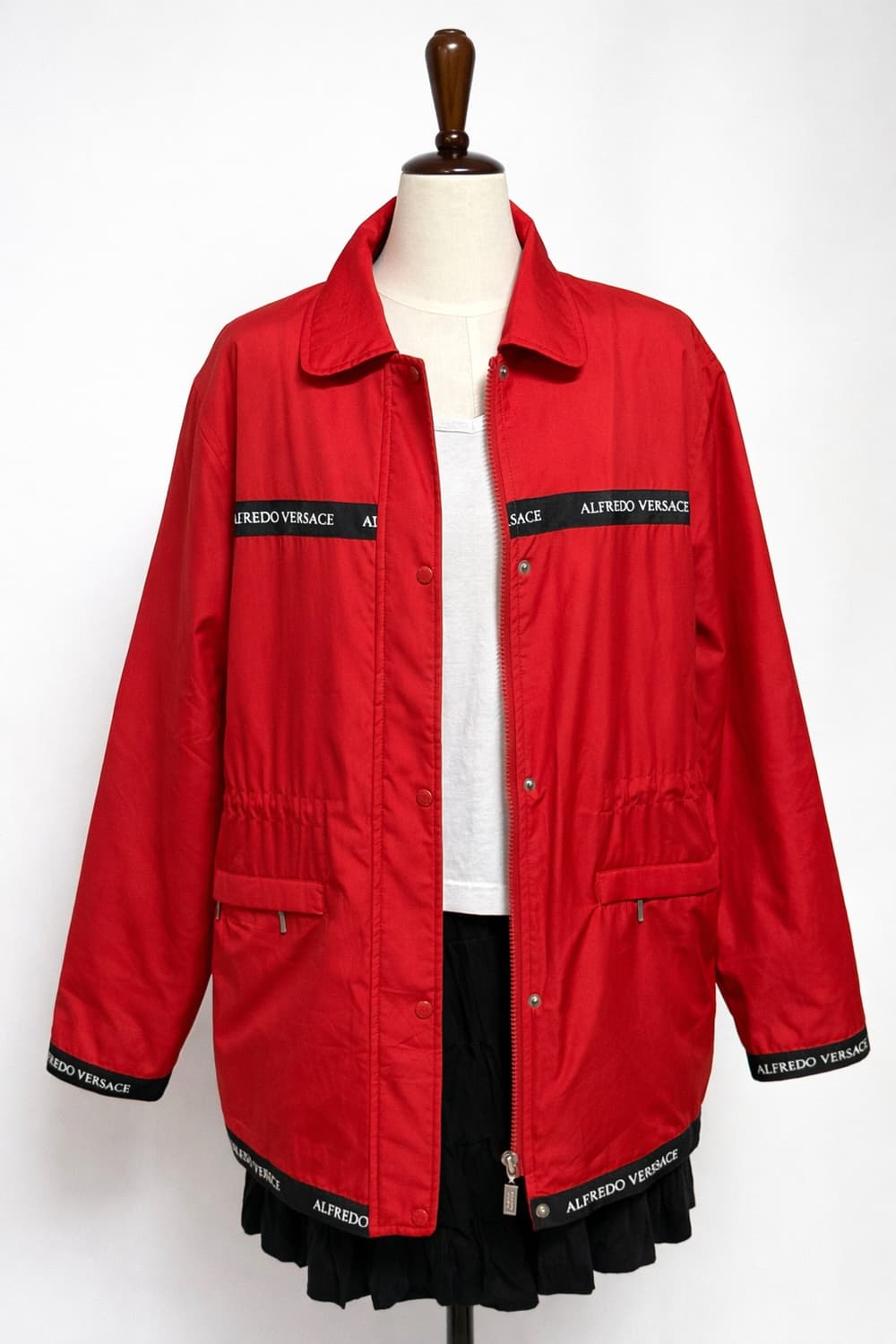 알프레도 베르사체 레드 스트링 자켓 바람막이 100사이즈 상품이미지2